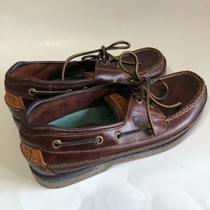 Sperry top sider boat shoes men 8.5 W dark brown